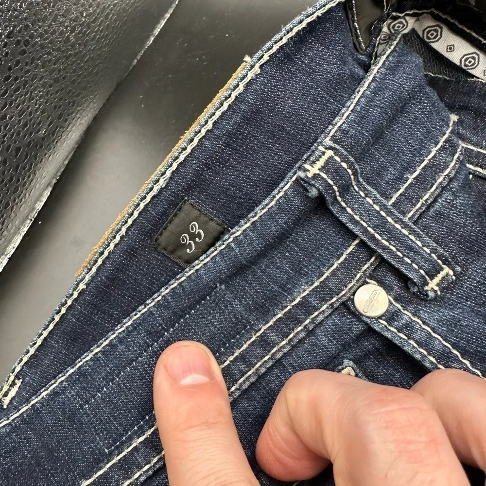 Cesare Attolini Dark Stretch Contrast Denim